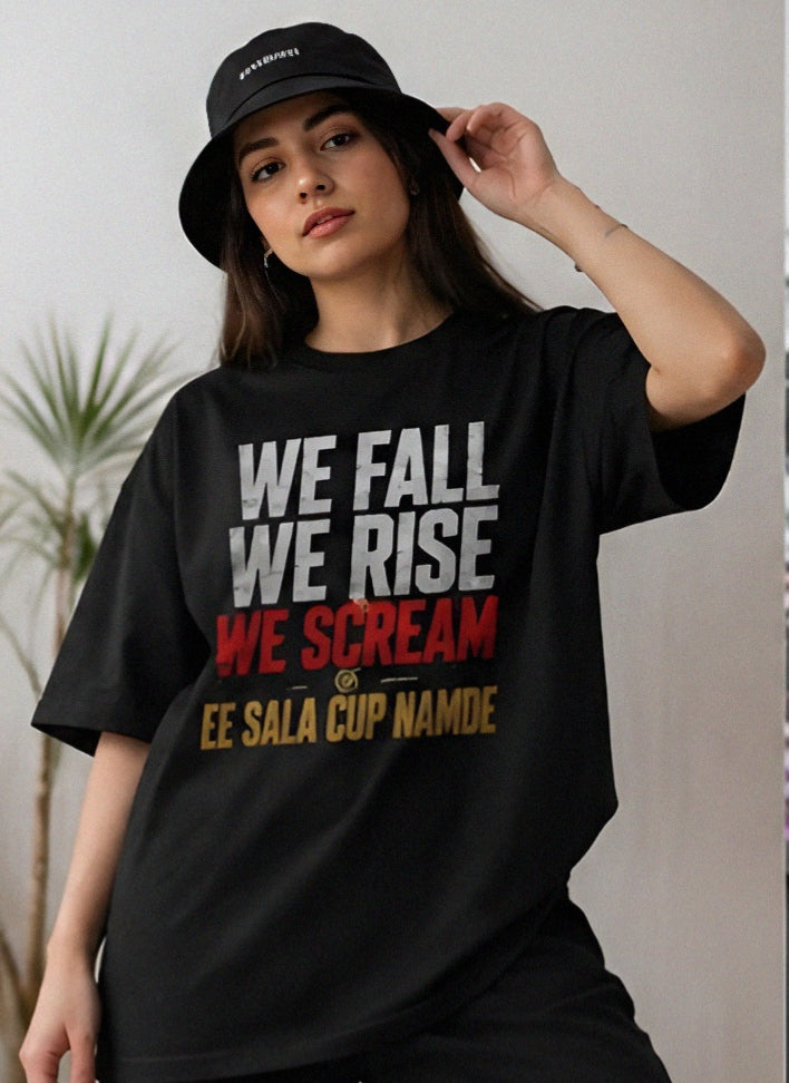EE SALA CUP NAMDE  – Cricket Fan Oversized T-Shirt