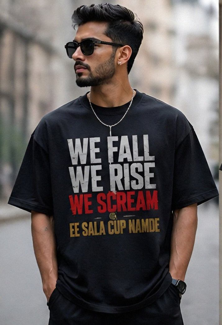 EE SALA CUP NAMDE  – Cricket Fan Oversized T-Shirt